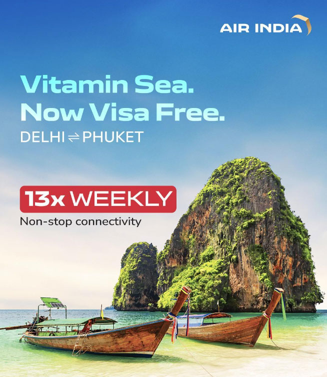 Air India Boosts Phuket Flights Ttr Weekly