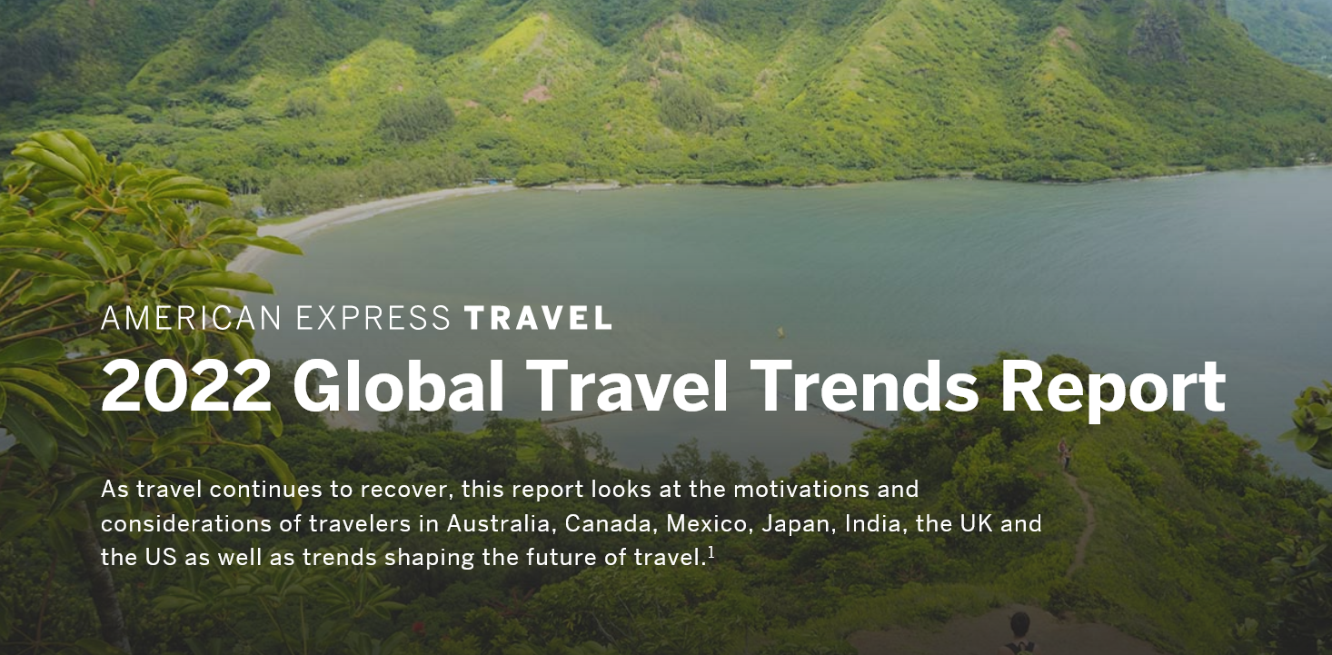 Amex study: 2022 planning more trips - TTR Weekly